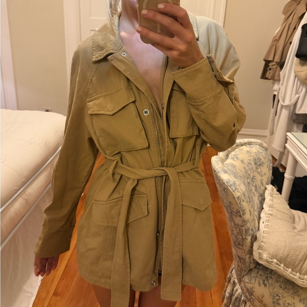 7 For All Mankind Khaki Utility Jacket